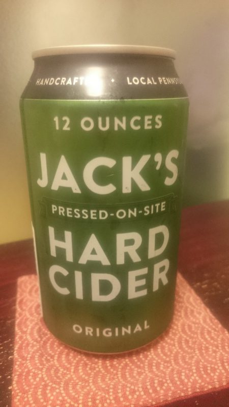 アメリカのJack’s Hard Cider Originalを飲んでみる