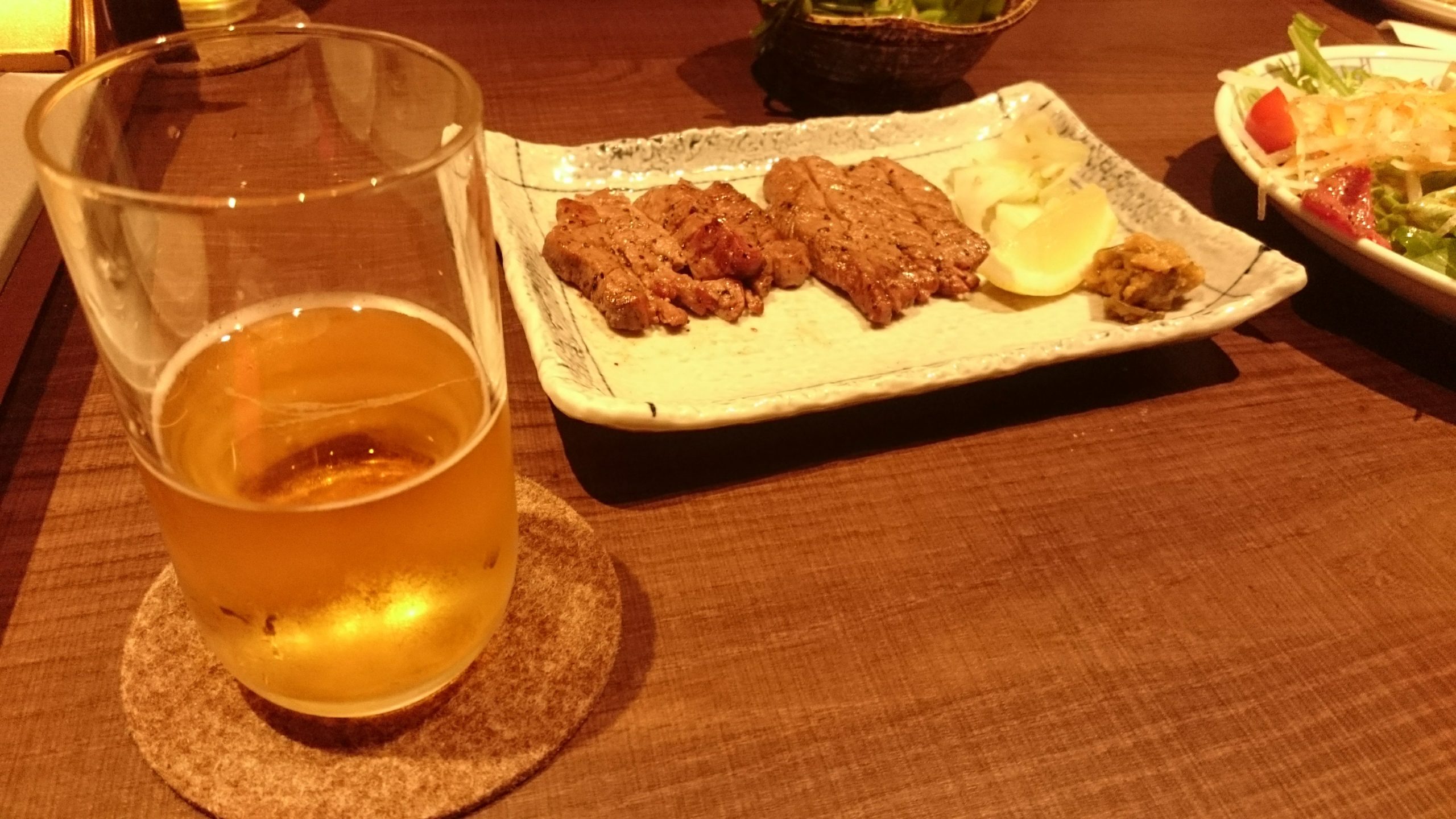 豊田市の居酒屋 たん焼き 舌一で一杯飲んでみる