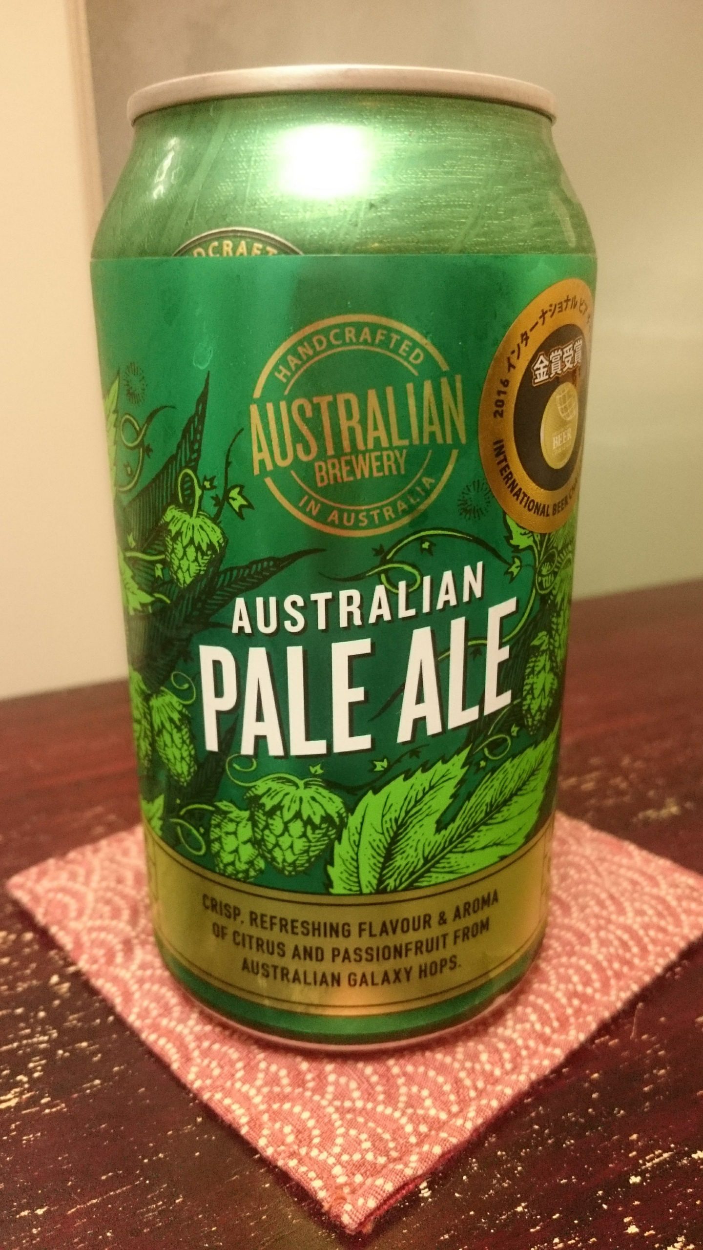 オーストラリアなビール Australian Pale Aleを飲んでみる