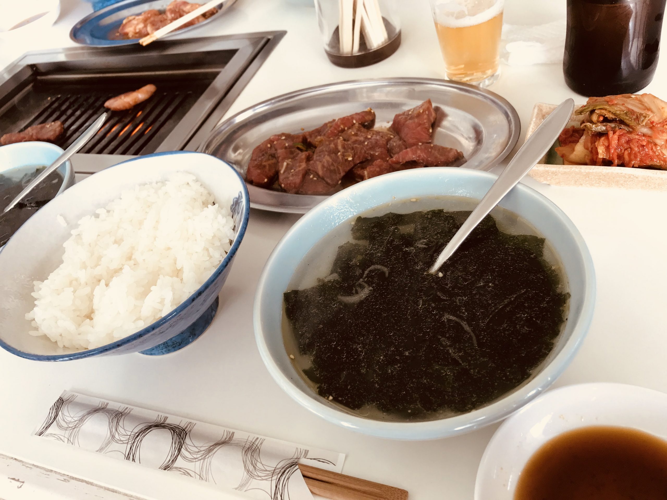 長野県の焼肉屋 焼肉ばんばんで和牛ロース定食を食べてみる