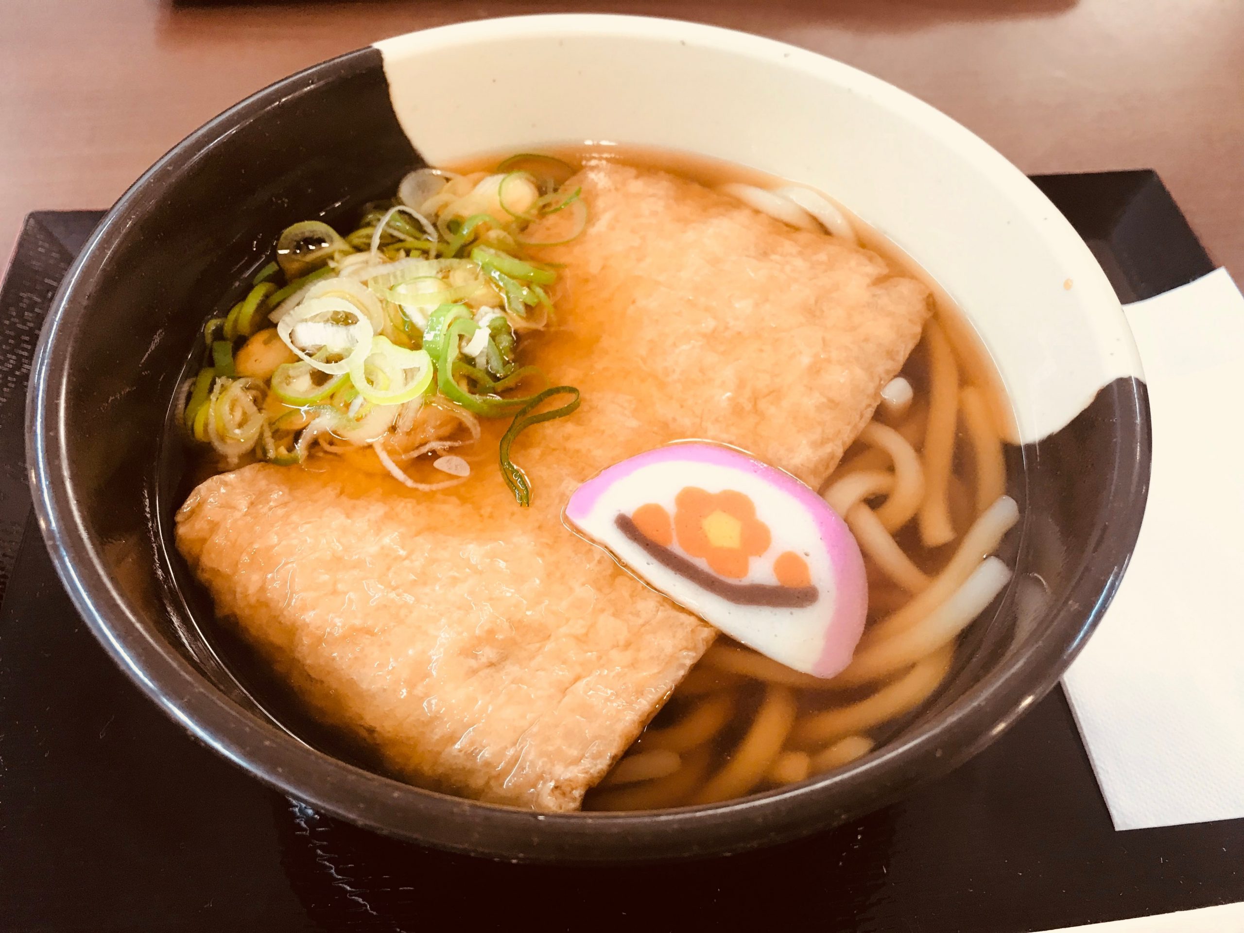 長良川SAで大判きつねうどんを食べてみる