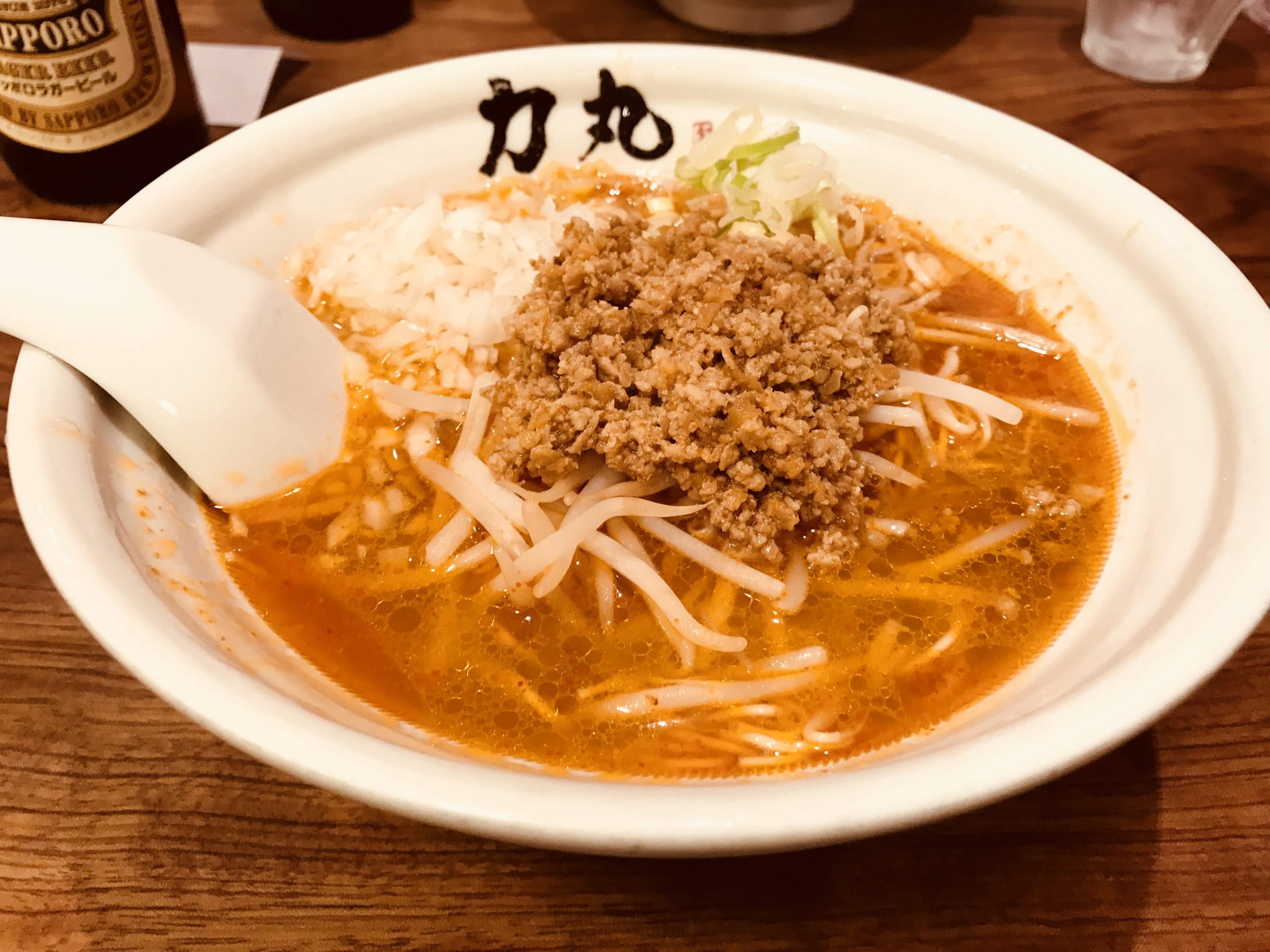 名古屋のラーメン屋 ラーメン力丸で辛みそラーメンを食べてみる