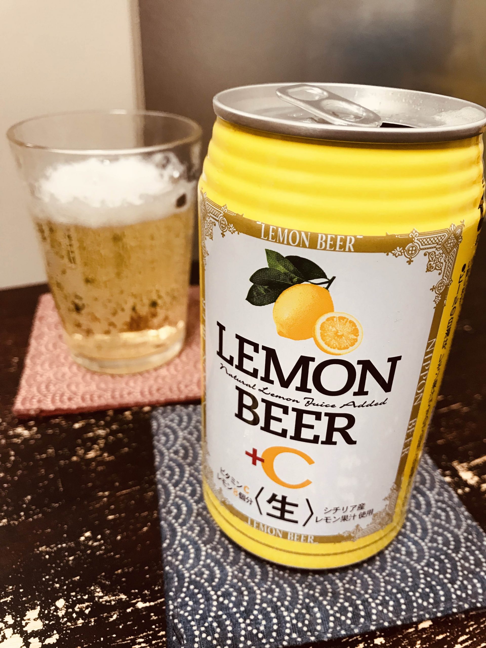 日本ビールの”レモンビール +C”を飲んでみる