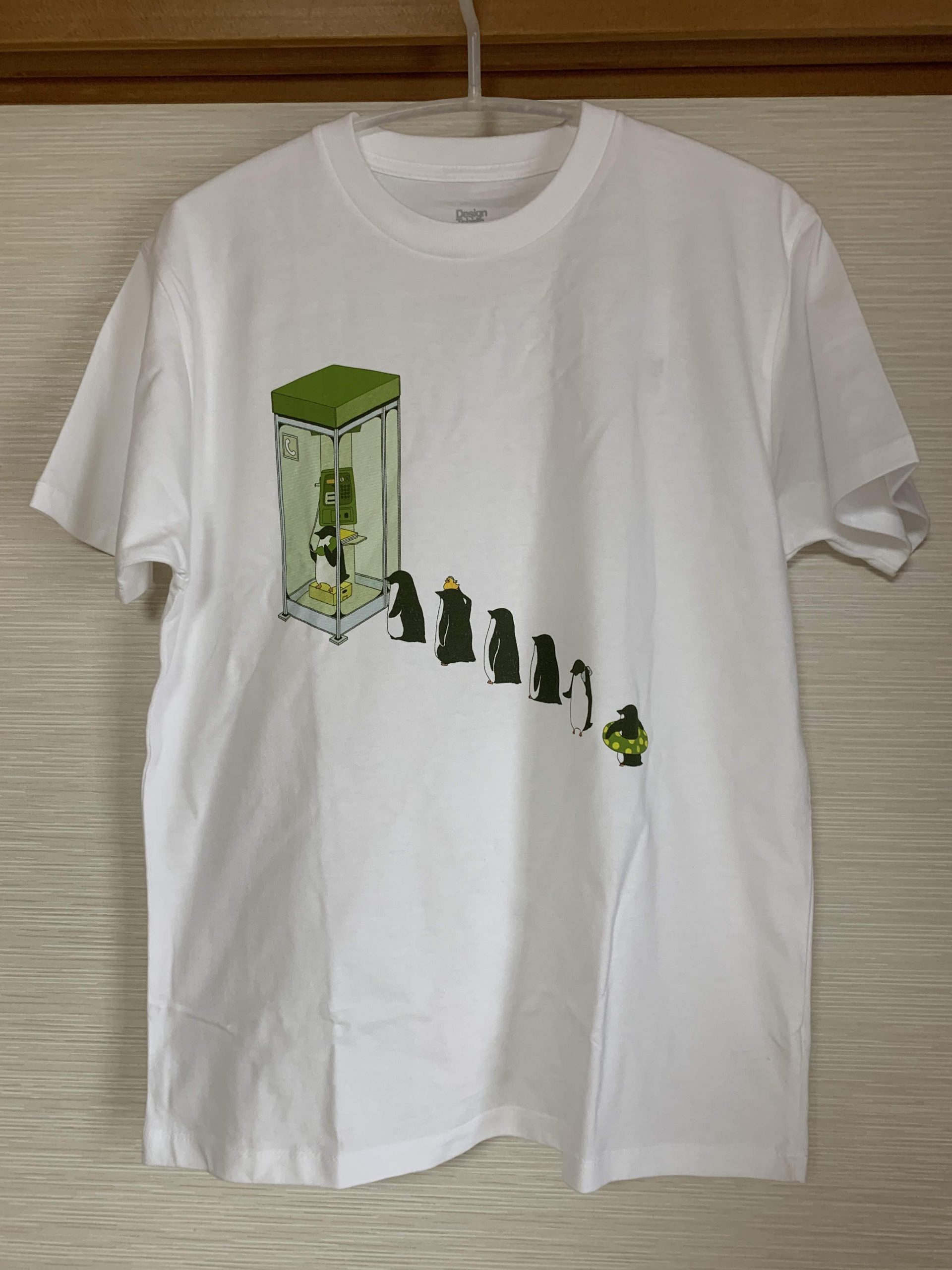 グラニフのペンギンが電話待ちなTシャツ “ペンギン電話BOX”を買ってみる