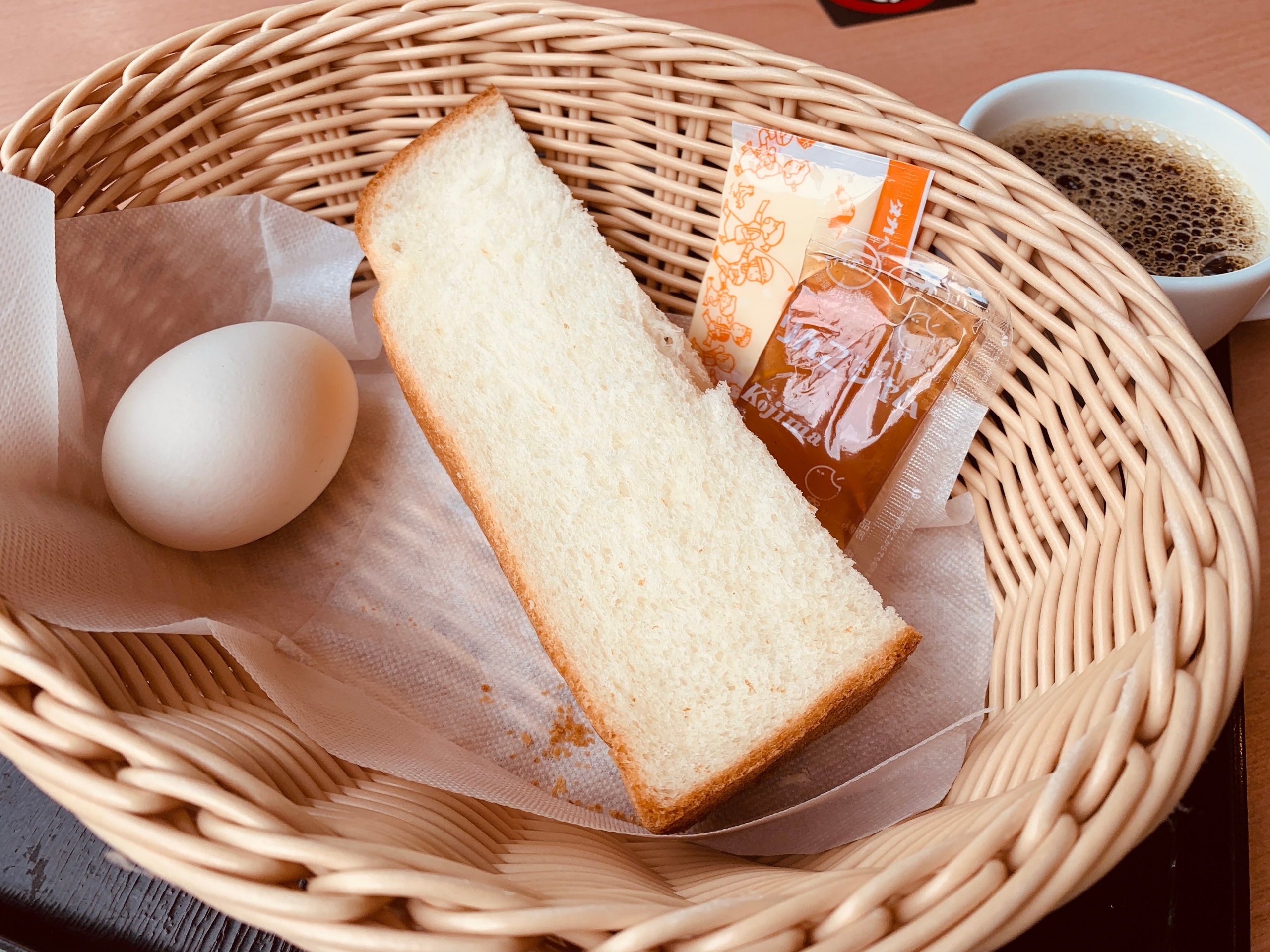 名古屋のスパ 天然温泉 みどり 楽の湯でモーニングを食べてみる