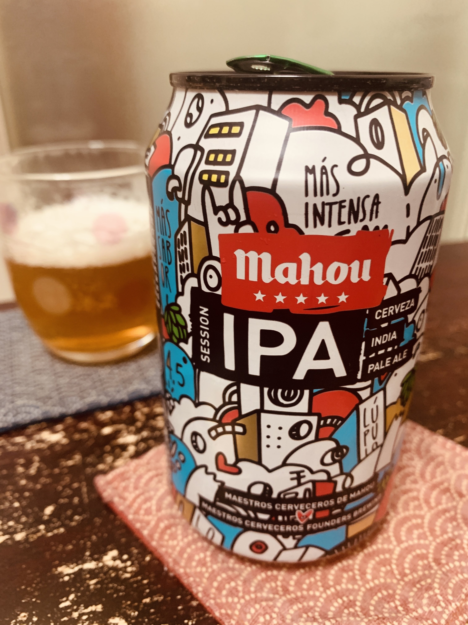 スペインのビール MAHOU(マオウ)の”MAHOU CINCO ESTRELLAS SESSION IPA”を飲んでみる