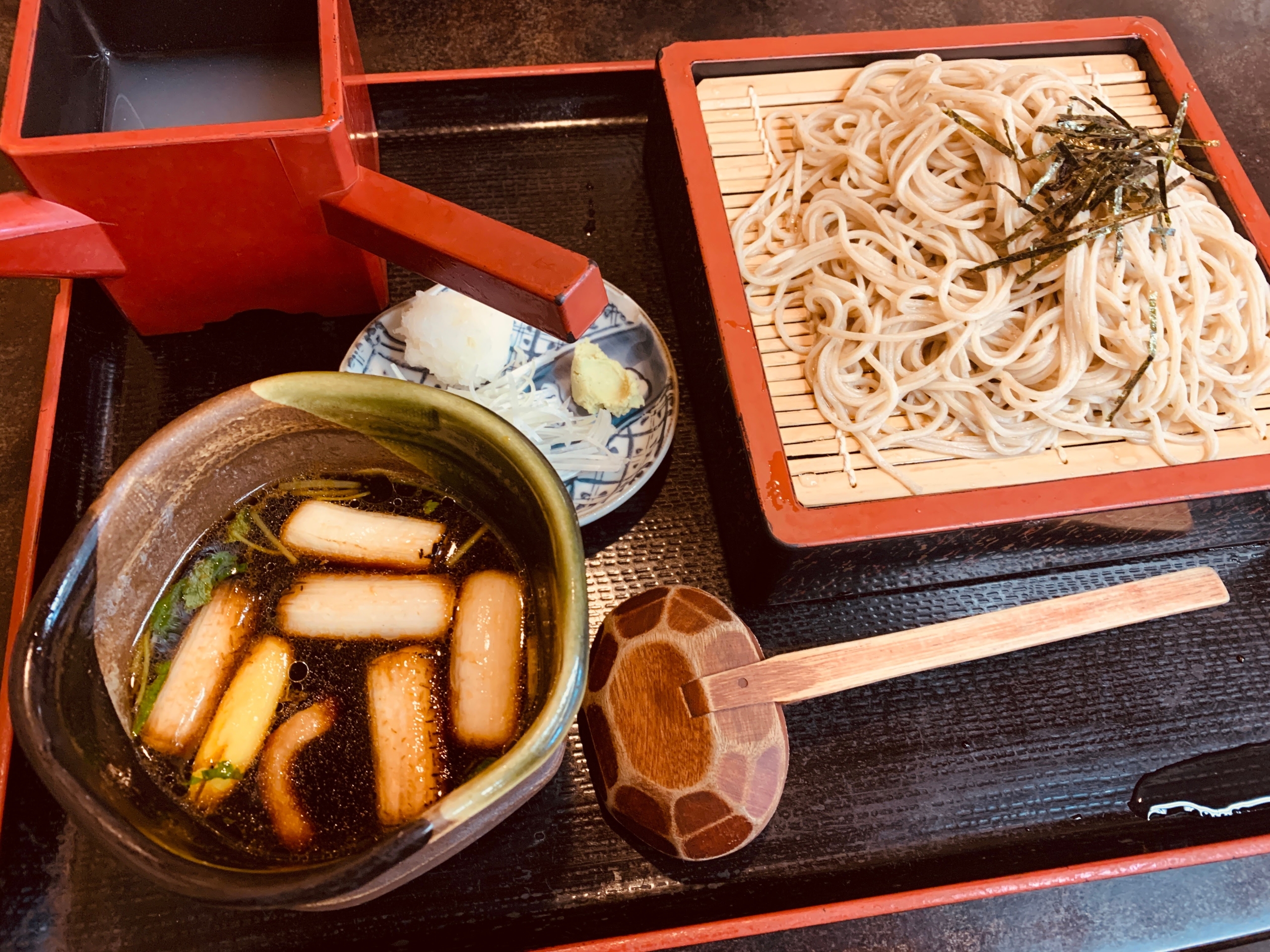 岐阜県岐阜市のうどん・そば屋 田毎で”鴨せいろそば”を食べてみる