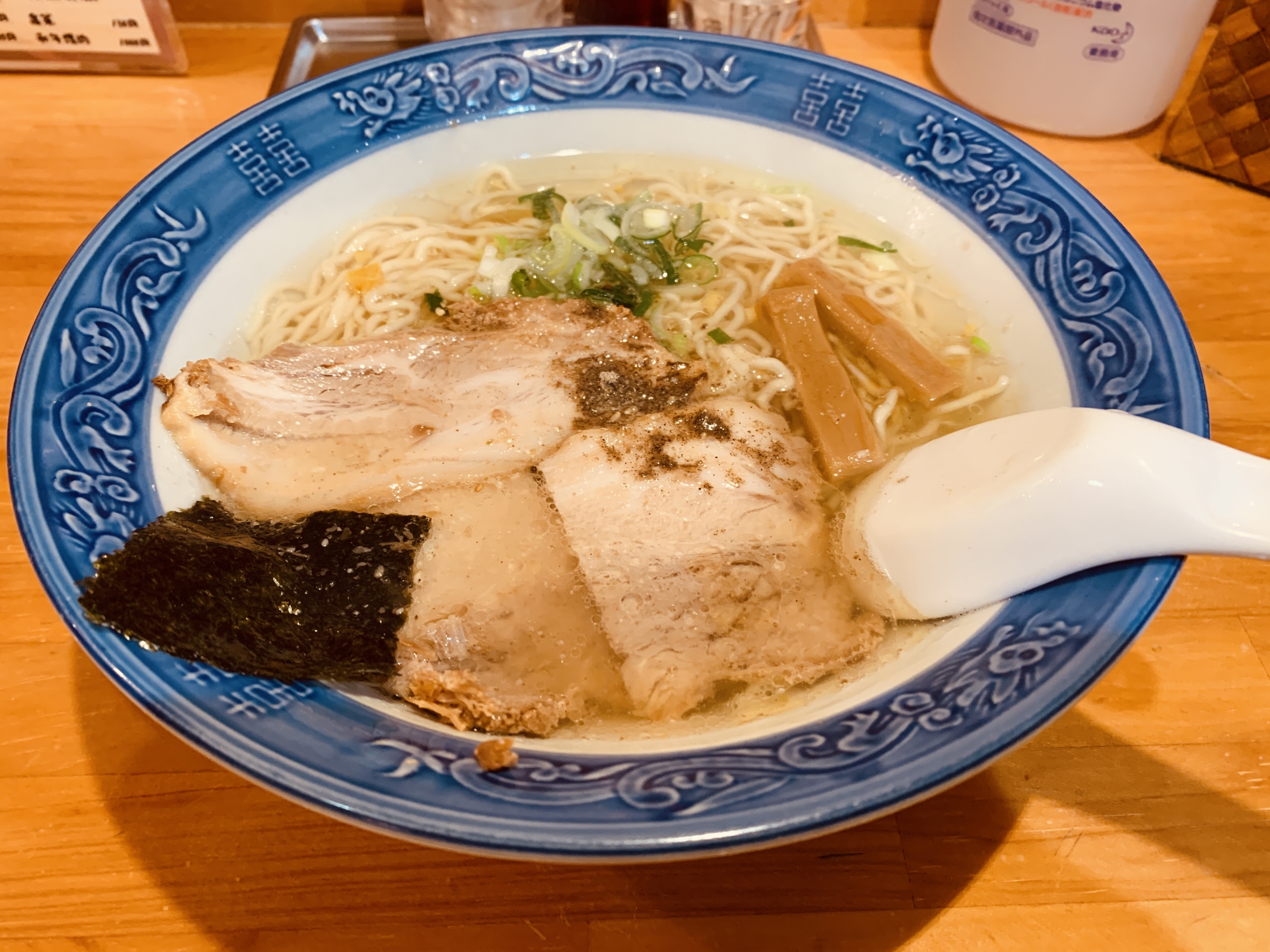 名古屋のラーメン屋 高針めんやで”ゆず塩ラーメン”を食べてみる