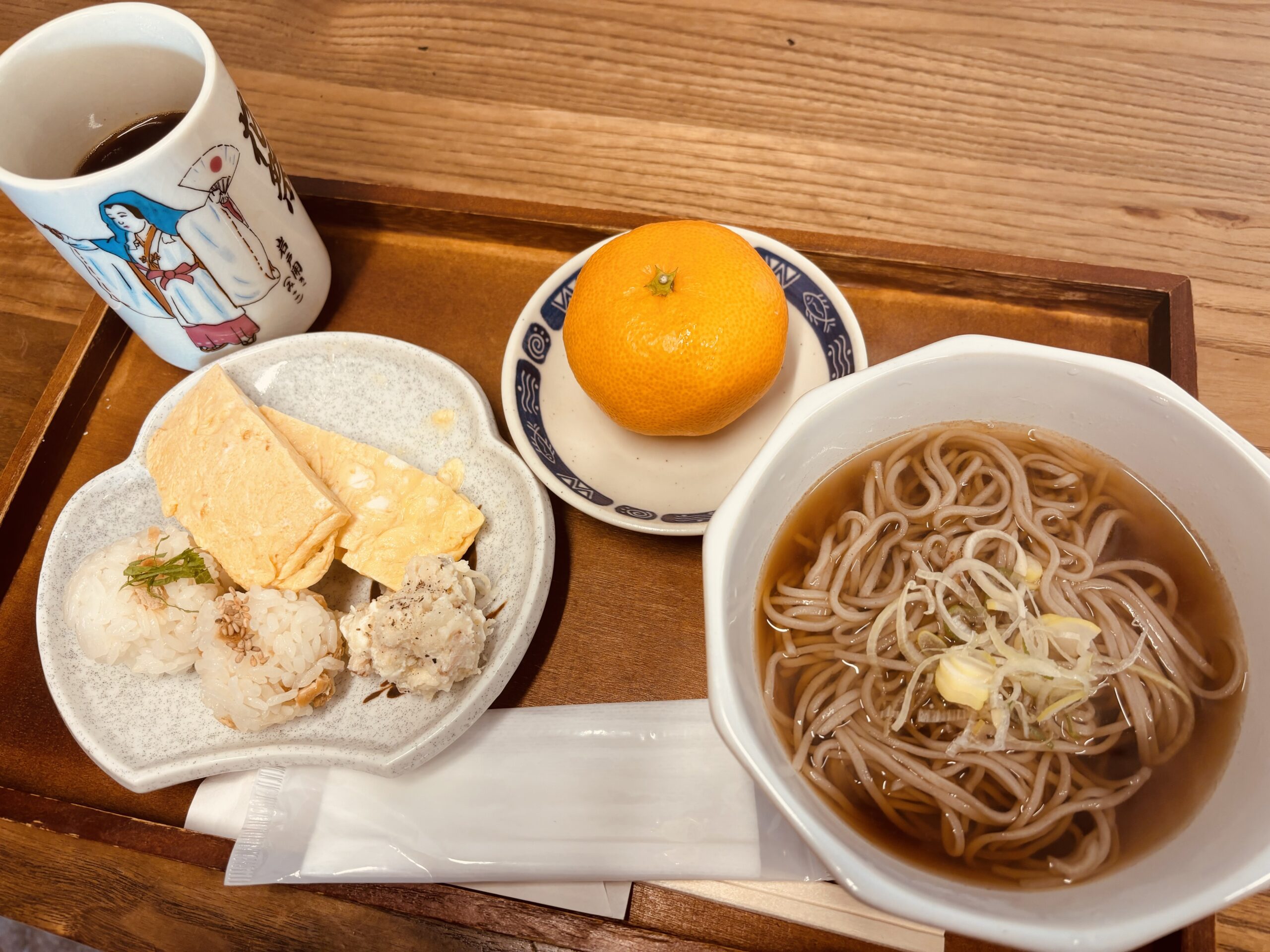 岐阜市の蕎麦屋 蕎麦とゴハン72%でモーニングを食べてみる