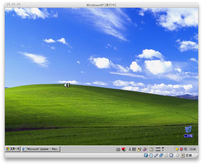 Mac OS XのVirtualBox上でWindowsXPをインストールしてみる